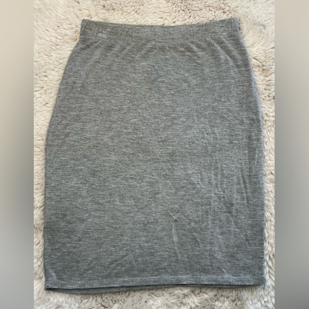 Gray Mini Skirt